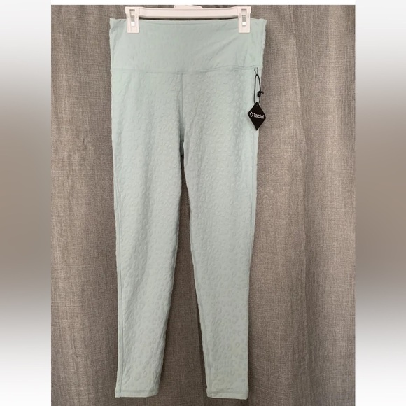 Mono B Pants - Mono B Mint Leopard Print Leggings Women’s Large NWT